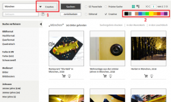 SZ Photo: Farb- und Creative-Suche im Webshop jetzt noch einfacher