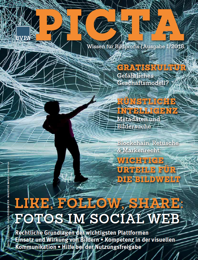 Picta Magazin 01 18 Schwerpunkt Social Media Bvpa Bundesverband Professioneller Bildanbieter